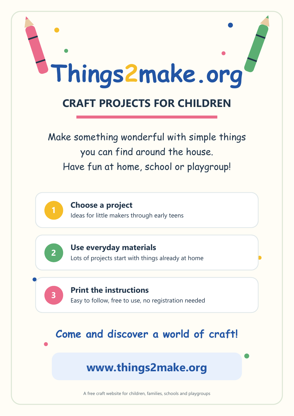A4 Things2make.org craft poster preview